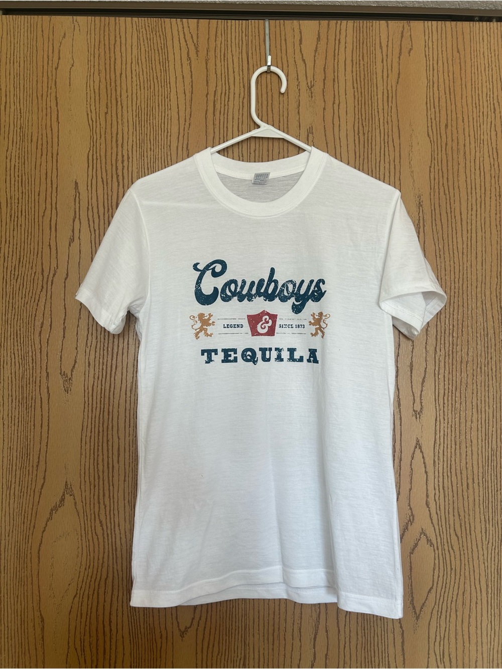 Cowboys & Tequila White Graphic Tee